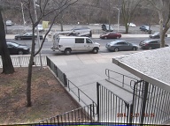 On 3-27-2015 the NYCHA electrician worked on fixing the lights, under the entrance canopy, at the front of this notorious building!!