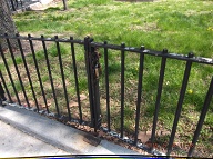 When The Children Get Out Of School Today They Will Probably Go Swinging On This Unlocked Gate Once Again!! I Hope That No Little Fingers Are Mashed Today!!