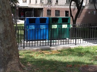 It Remains To Be Seen Whether These Two Recycling Bins Are Going To Be Used Correctly Or Emptied Correctly!!