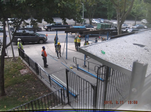 The Scaffolding Crews Arrive At Building Five!!