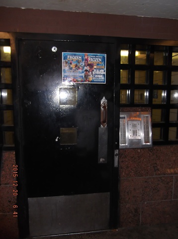 An Illegal Sign On The Only Door To This Building!!