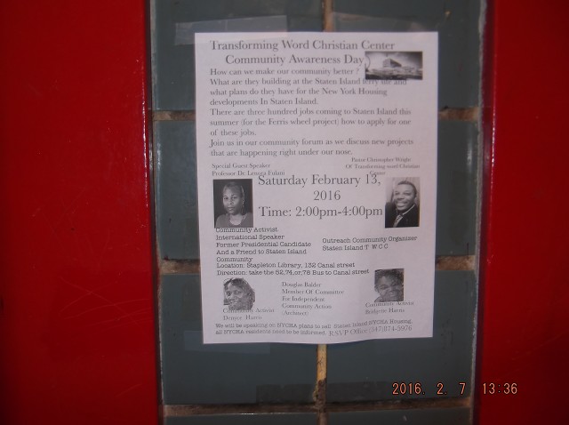 Yet More Illegal Signs On These N.Y.C.H.A. Walls!!