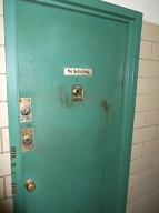 This Is Not The Worst My Apartment Door Has Endured Over The Years!! Our Great Caretaker Mr. David Jaime Would Clean My Door In The Past; But He Is Not In This Building Anymore!! The 2C Thugs Like To Look At Their Filth Within Their Hallway Turf Each Day!!