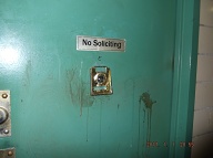 THE APARTMENT 2C GUTTER GUMP GANGSTERS HAVE LEFT EVEN MORE OF THEIR FILTHY SPIT UPON MY APARTMENT DOOR!!