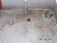 THE SECOND FLOOR DRUG CUSTOMERS USE THE " B " STAIRWELL AS THEIR TOILET AND OUR LAZY N.Y.C.H.A. CARETAKER REFUSES TO CLEAN IT UP!!