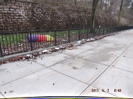 This Nasty Filth On The Even Side Of Jersey Street Goes All The Way Down To Richmond Terrace!!