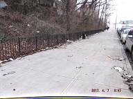 This Nasty Filth On The Even Side Of Jersey Street Goes All The Way Down To Richmond Terrace!!