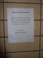On April 9, 2017 I Saw This New York City Housing Authority Flyer Upon The Lobby Wall!!