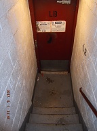 This Is The Bottom Of Stairwell " B "; The Trash Has Been There Three Days But The Smelly Urine Was There On September 1, 2017!!