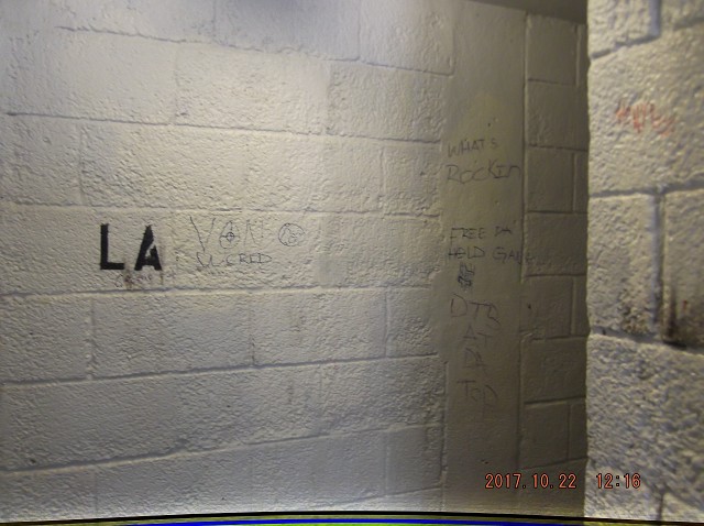 A Satanville Tour Of Our Notorious " ANYTHING GOES " Ground Floor Stairwell!!