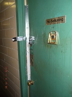 January 4. 2018 While I was taking an afternoon shower the New York City Fire Department destroyed my apartment door while breaking into my apartment because they were looking for a gas leak due to the GROSS MISMANAGEMENT OF THE NEW YORK CITY HOUSING AUTHORITY IN INSTALLING SOME NEW STOVES IN SOME OTHER APARTMENTS INSIDE OF THIS BUILDING!!  This Hasp And A Padlock Were Out Up Today So That I Could Leave My Apartment Door Locked With Something!!  NO GAS WAS LEAKING WITHIN MY APARTMENT AND IF I WAS NOT HOME ANYONE COULD HAVE JUST ENTERED MY OPEN APARTMENT DOOR AND STOLE ANYTHING THEY WANTED AS SOON AS THE FIREMEN HAD LEFT!!