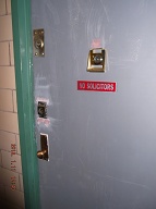 It Is Not Pretty Outside Either Where The Door Misalignment Is A Half Inch Or More Due On Both Sides Of The Door Due To The Constant Abuse My Apartment Door Has Had To Suffer Over These Many Years!!