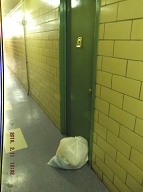 Once Again The " Dog Monster Tenant " Leaves Her Garbage Inside Of The Hallway To Feed The Roaches, The Mice, And The Rats!!!