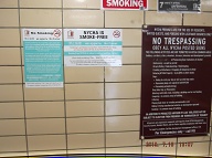 All Over The Lobby Of This Notorious Building There Are Signs Indicating The Rules Here!! However These Rules Are Never Enforced Because There Is No One Here To Enforce Them!! The Criminals All Get Away With Whatever They Want To Do Here!!