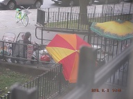 Yet Another Illegal Labor Day Barbeque At The Front Entrance To 131 Jersey Street!