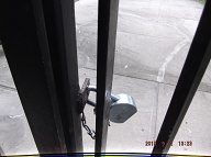 On September 12, 2019 The NYCHA Placed A New Lock And Chain On The Gate Outside Of My Apartment!